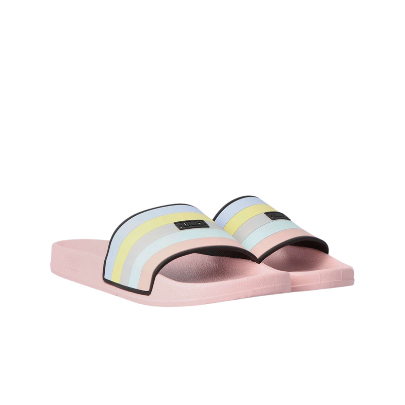 munich flat slider multistripe rosa