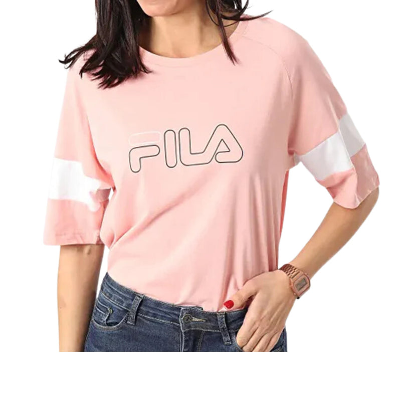 fila camiseta rosa