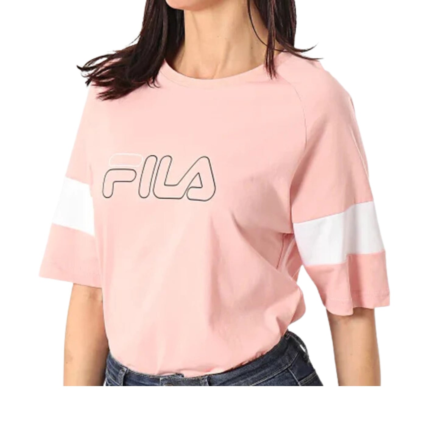 fila camiseta rosa