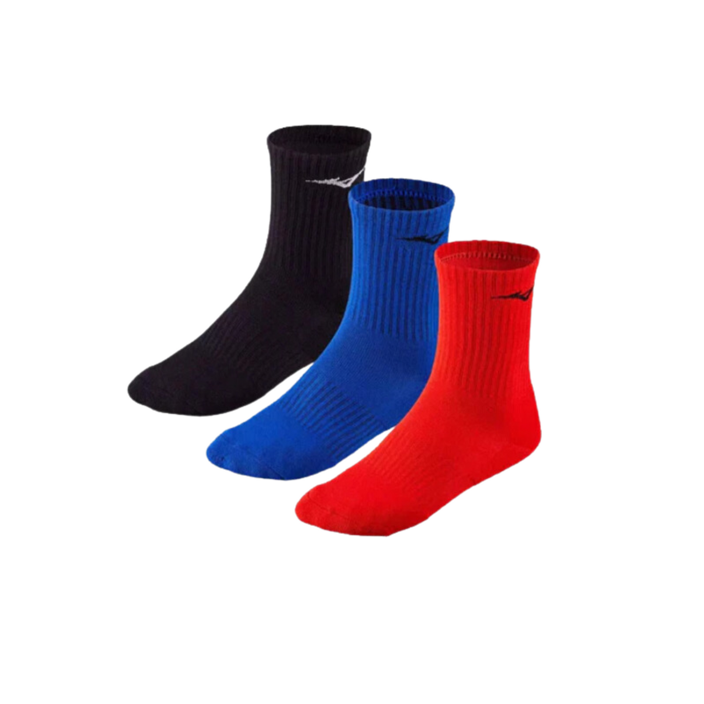 mizuno calcetines rojo/negro/azul 3pp varios