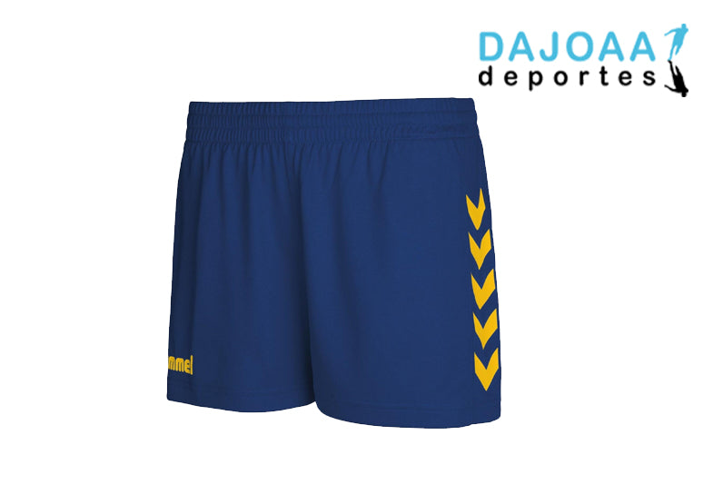 hummel shorts womens core azul/amarillo